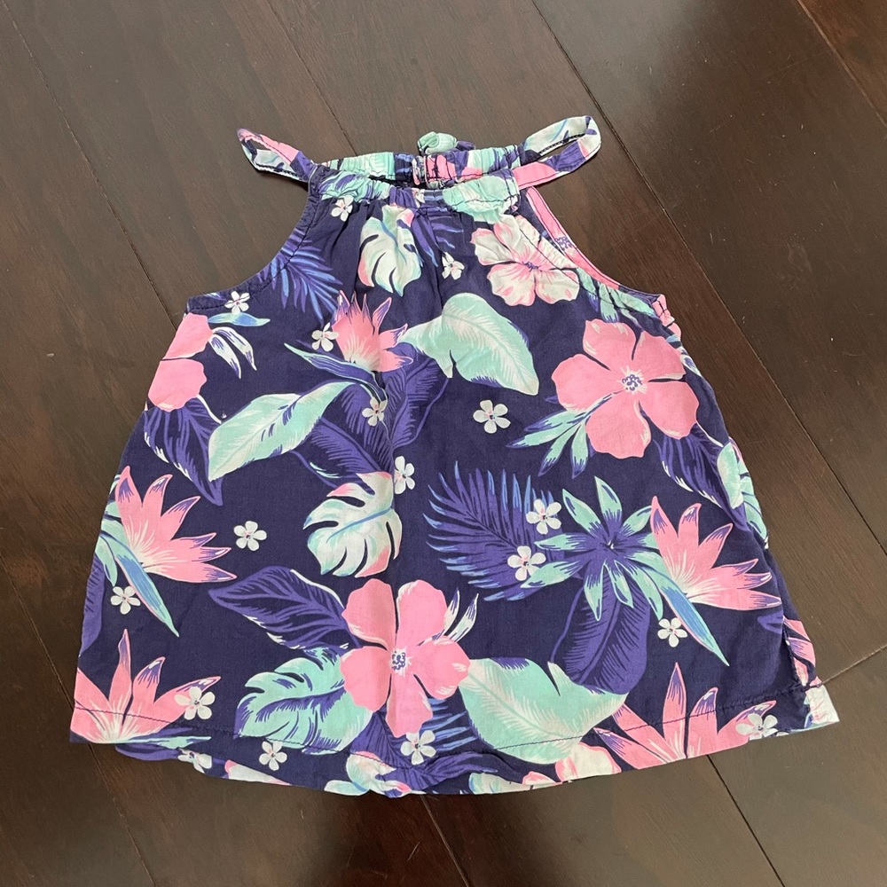 Carter’s island floral tank top, size 2T